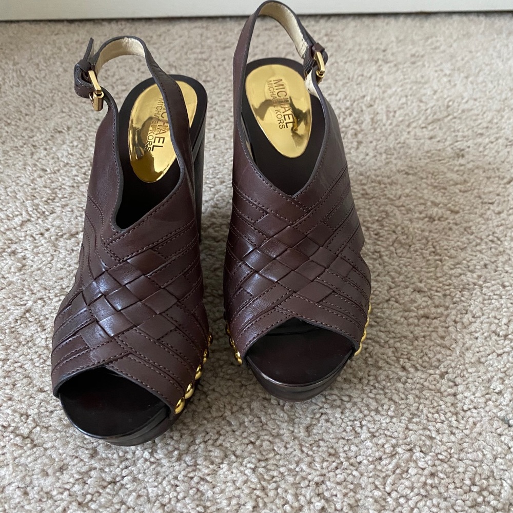 Michael kors wedge heels